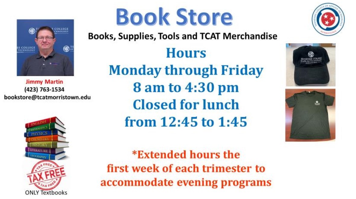 Bookstore Hours Flyer jpg TCAT Morristown bighorn-bookstore-cafe-nwccd